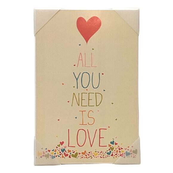 ‘All you need is Love’ Rectangle Art Print Frame - Picture 1 of 3